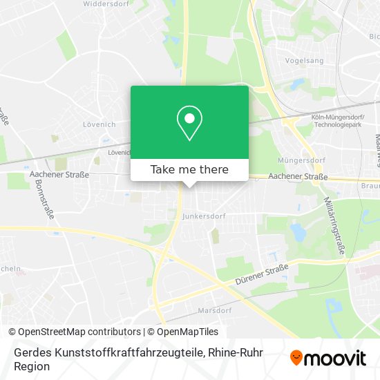 Gerdes Kunststoffkraftfahrzeugteile map