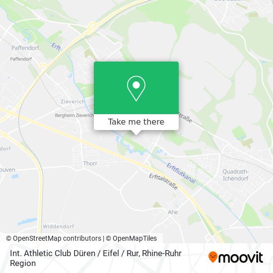 Int. Athletic Club Düren / Eifel / Rur map