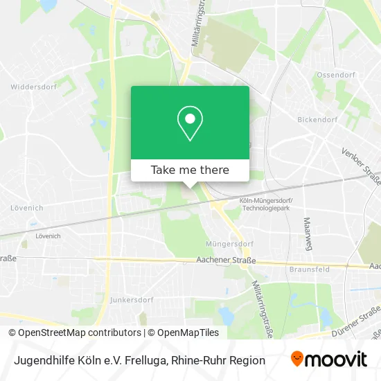 Jugendhilfe Köln e.V. Frelluga map