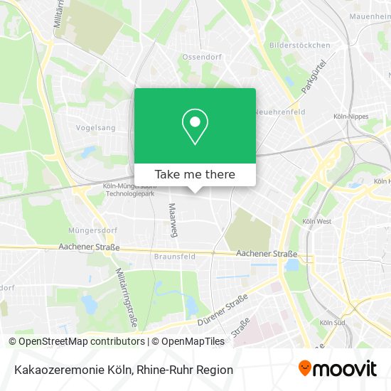 Kakaozeremonie Köln map