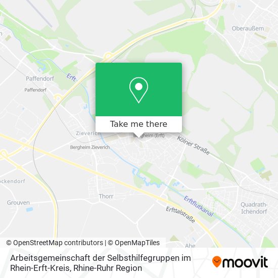 Arbeitsgemeinschaft der Selbsthilfegruppen im Rhein-Erft-Kreis map