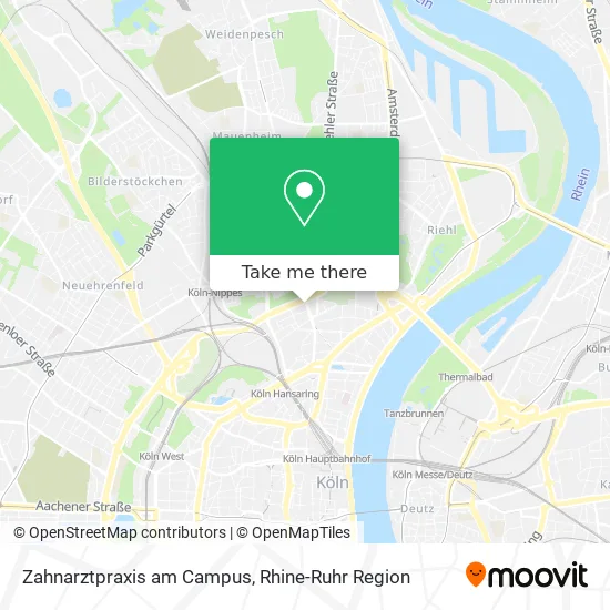 Карта Zahnarztpraxis am Campus