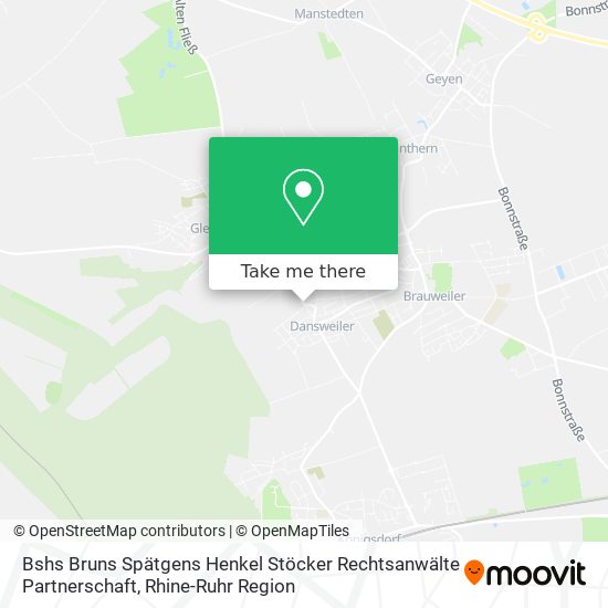 Bshs Bruns Spätgens Henkel Stöcker Rechtsanwälte Partnerschaft map