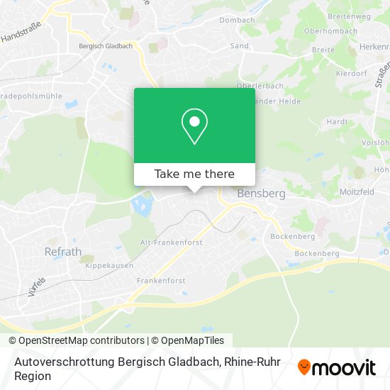 Карта Autoverschrottung Bergisch Gladbach