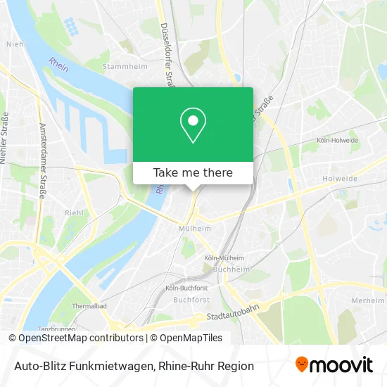 Карта Auto-Blitz Funkmietwagen