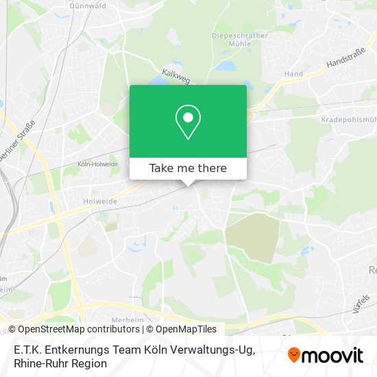 Карта E.T.K. Entkernungs Team Köln Verwaltungs-Ug