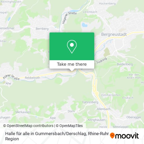 Halle für alle in Gummersbach / Derschlag map