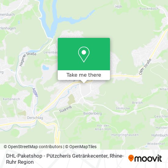 DHL-Paketshop - Pützchen's Getränkecenter map