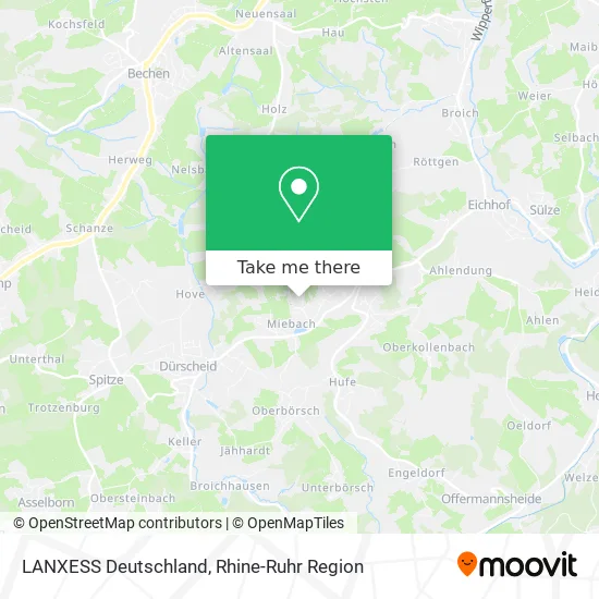 Карта LANXESS Deutschland