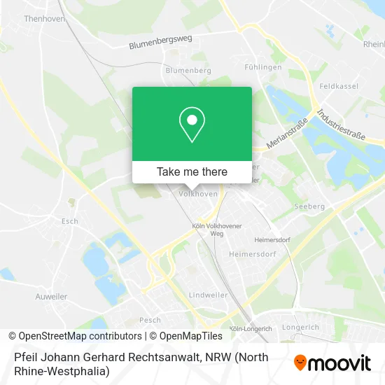 Карта Pfeil Johann Gerhard Rechtsanwalt