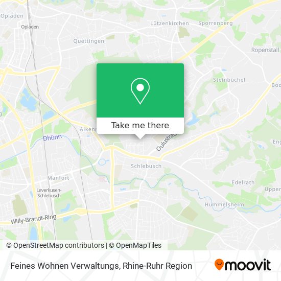 Feines Wohnen Verwaltungs map