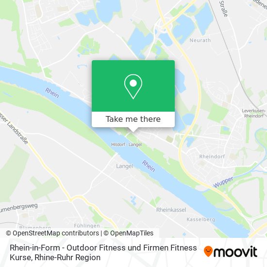 Rhein-in-Form - Outdoor Fitness und Firmen Fitness Kurse map