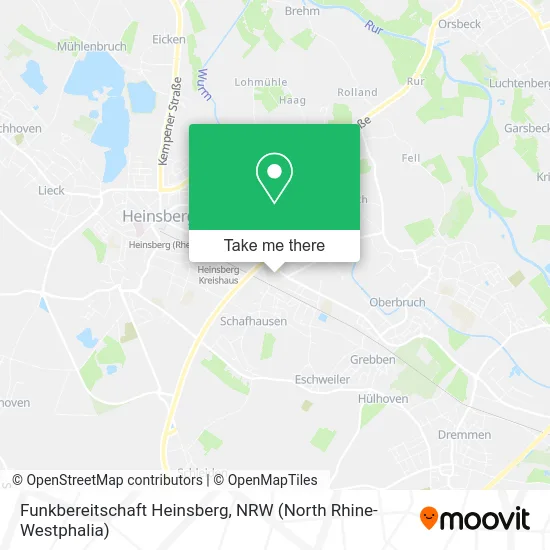 Карта Funkbereitschaft Heinsberg