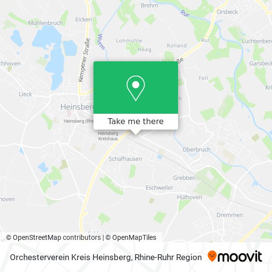 Orchesterverein Kreis Heinsberg map