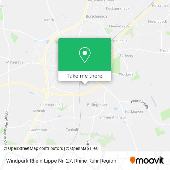 Windpark Rhein-Lippe Nr. 27 map