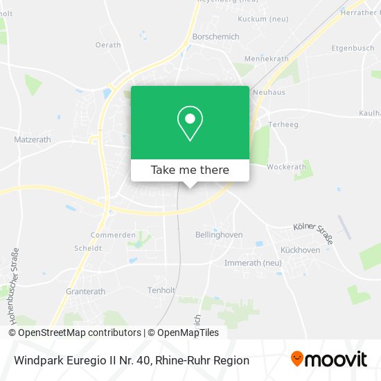 Windpark Euregio II Nr. 40 map