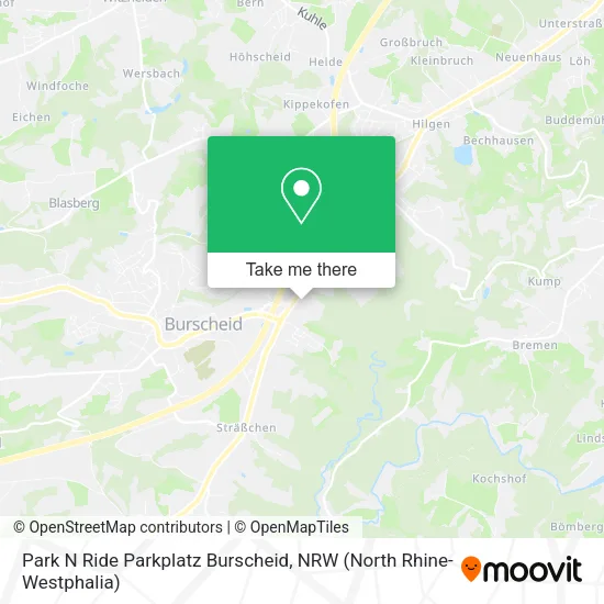 Карта Park N Ride Parkplatz Burscheid