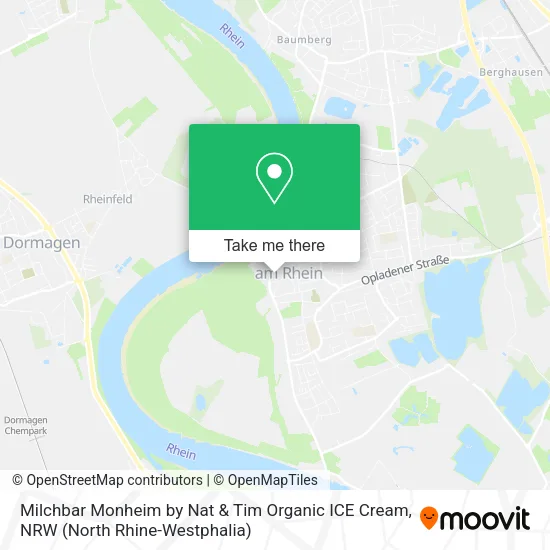 Карта Milchbar Monheim by Nat & Tim Organic ICE Cream