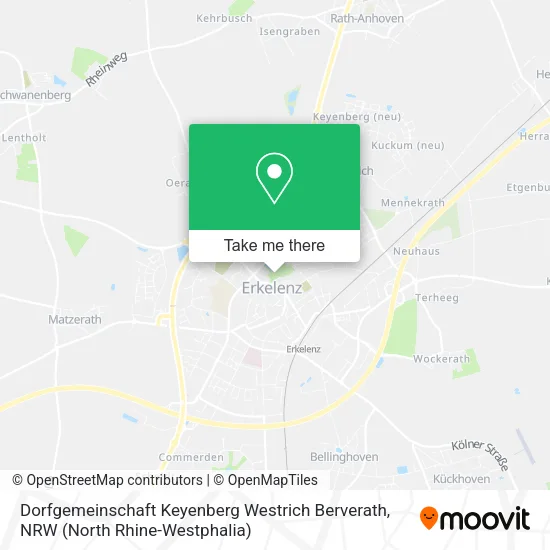 Карта Dorfgemeinschaft Keyenberg Westrich Berverath