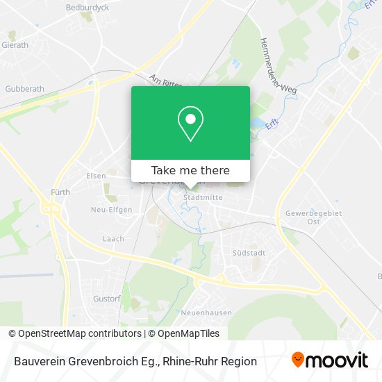 Bauverein Grevenbroich Eg. map