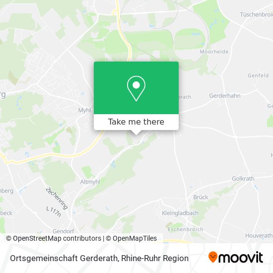 Ortsgemeinschaft Gerderath map