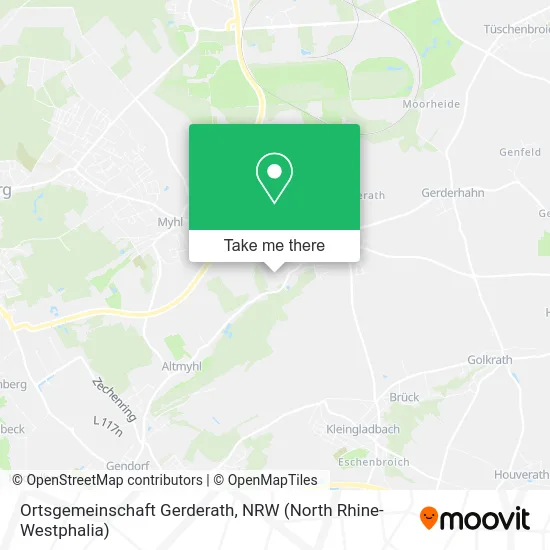 Карта Ortsgemeinschaft Gerderath