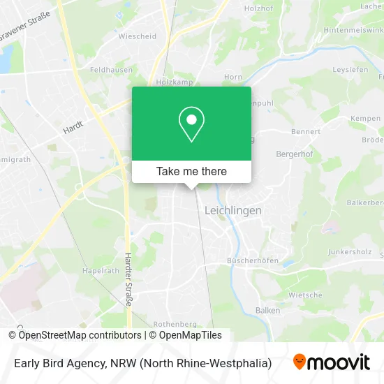 Early Bird Agency map