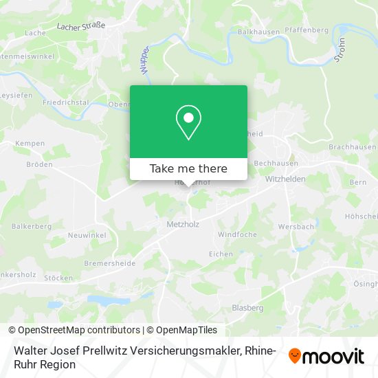Walter Josef Prellwitz Versicherungsmakler map