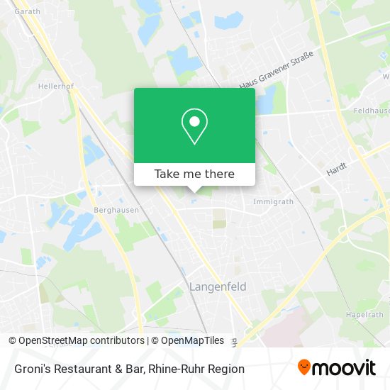 Groni's Restaurant & Bar map