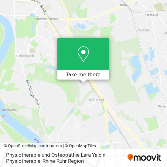 Physiotherapie und Osteopathie Lara Yalcin Physiotherapie map