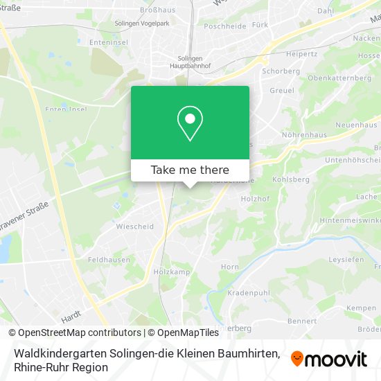 Waldkindergarten Solingen-die Kleinen Baumhirten map