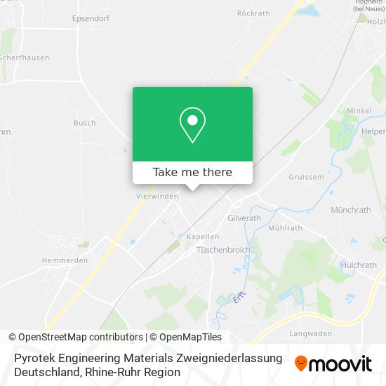 Карта Pyrotek Engineering Materials Zweigniederlassung Deutschland