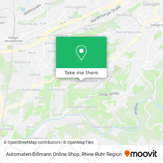Карта Automaten-Billmann Online Shop