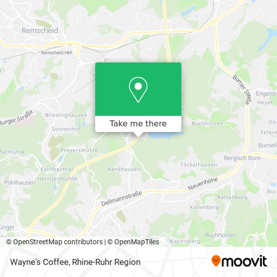 Wayne's Coffee map