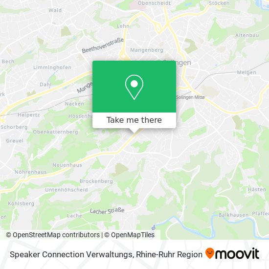 Speaker Connection Verwaltungs map