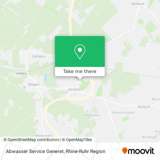 Abwasser Service Generet map