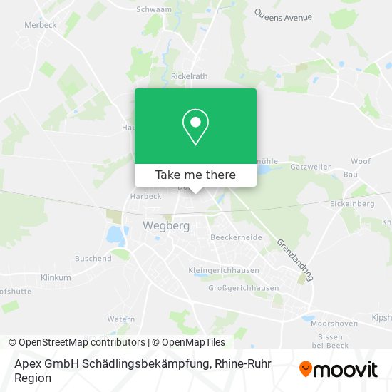 Карта Apex GmbH Schädlingsbekämpfung