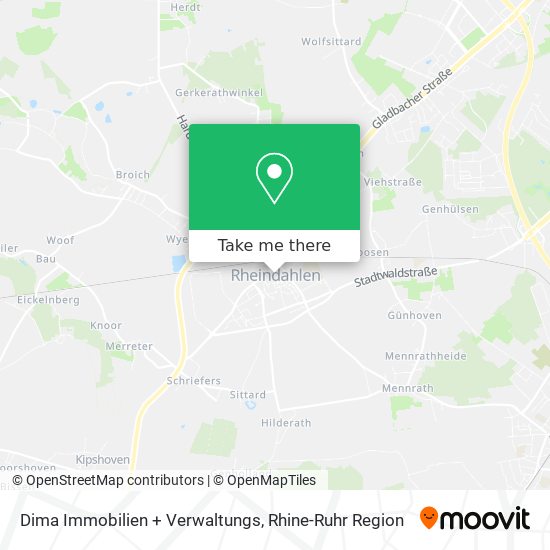 Dima Immobilien + Verwaltungs map