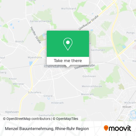 Menzel Bauunternehmung map