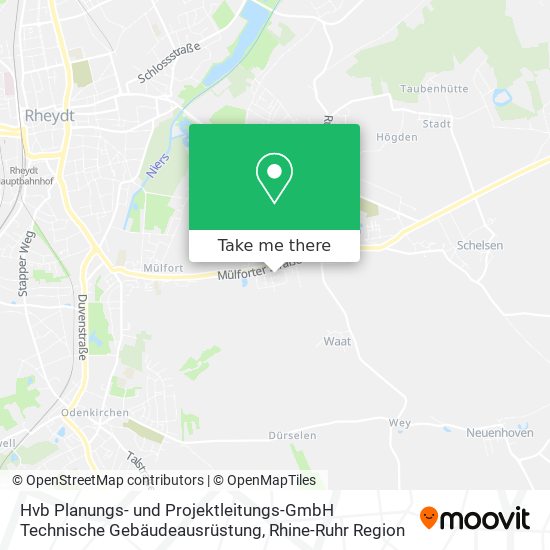 Карта Hvb Planungs- und Projektleitungs-GmbH Technische Gebäudeausrüstung