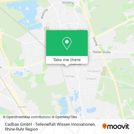 Cadbas GmbH - Teilevielfalt Wissen Innovationen map