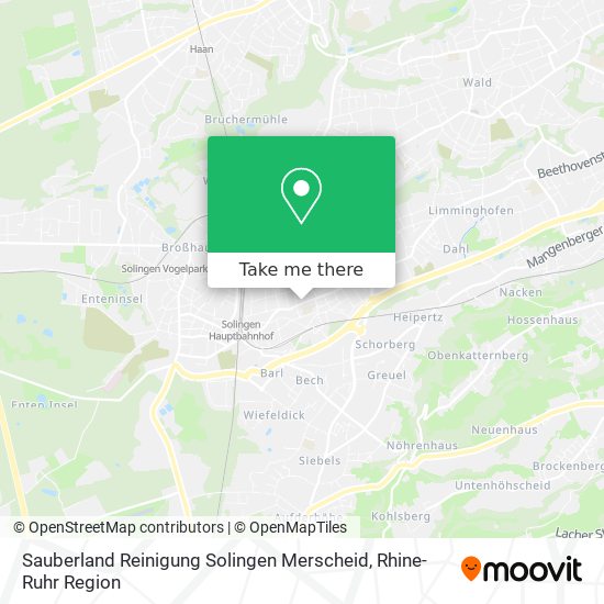 Sauberland Reinigung Solingen Merscheid map