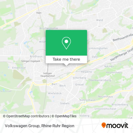 Volkswagen Group map