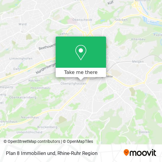 Plan 8 Immobilien und map