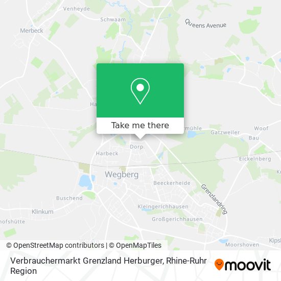 Verbrauchermarkt Grenzland Herburger map