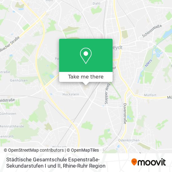 Städtische Gesamtschule Espenstraße-Sekundarstufen I und II map