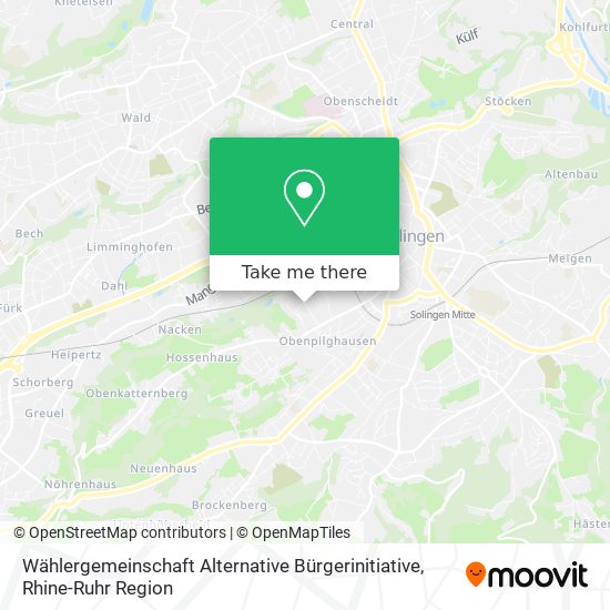 Wählergemeinschaft Alternative Bürgerinitiative map