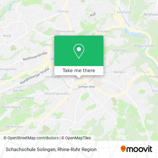 Schachschule Solingen map