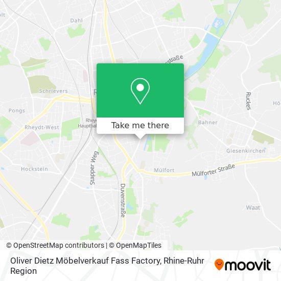 Oliver Dietz Möbelverkauf Fass Factory map