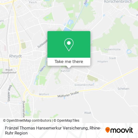 Fränzel Thomas Hansemerkur Versicherung map